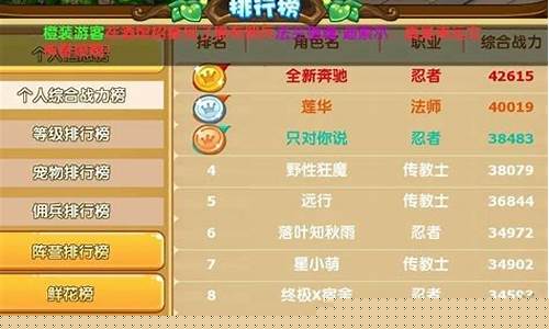 魔力宝贝私服玩家排行榜分析:谁是天龙私服的霸主?!(17173官网魔力宝贝)